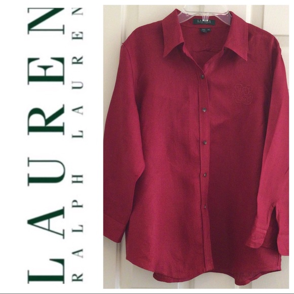 Lauren Ralph Lauren 100% Linen Shirt P/L - Picture 1 of 6